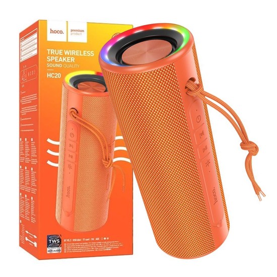 Altavoz Inalámbrico Hoco HC20 Luster Sports Naranja Vitalidad